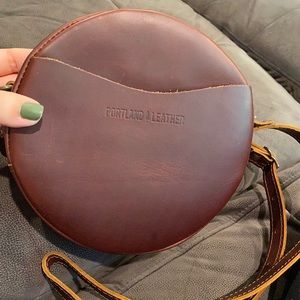 Small circle Portland leather goods.